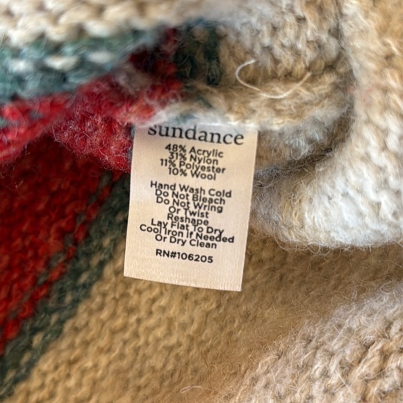 Sundance Wool Blend Cardigan Sweater SZ Medium - Picture 4 of 5